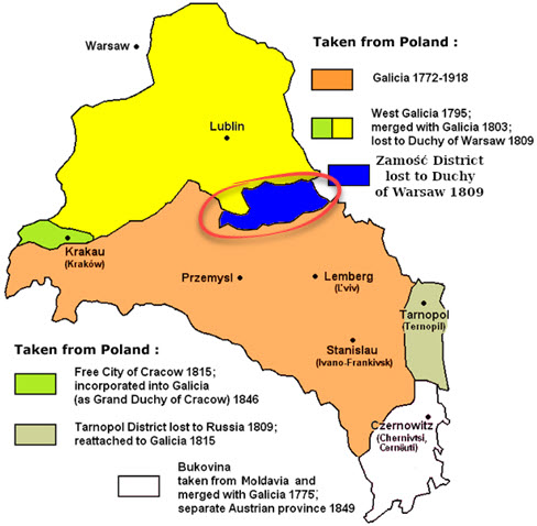 In der Region Zamosc lebten die Speicher-Auswanderer